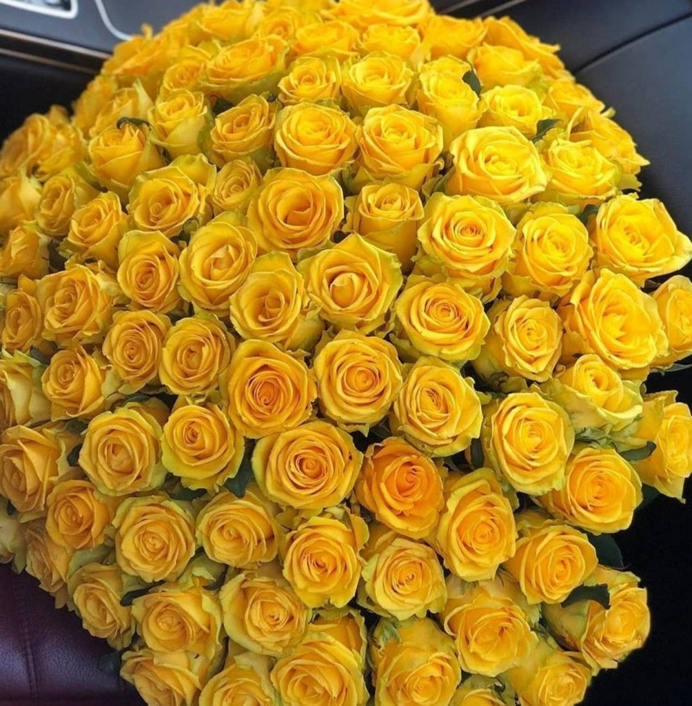 1000 Yellow Rose Bouquet